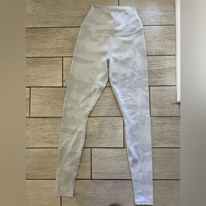 Alo white camo leggings
